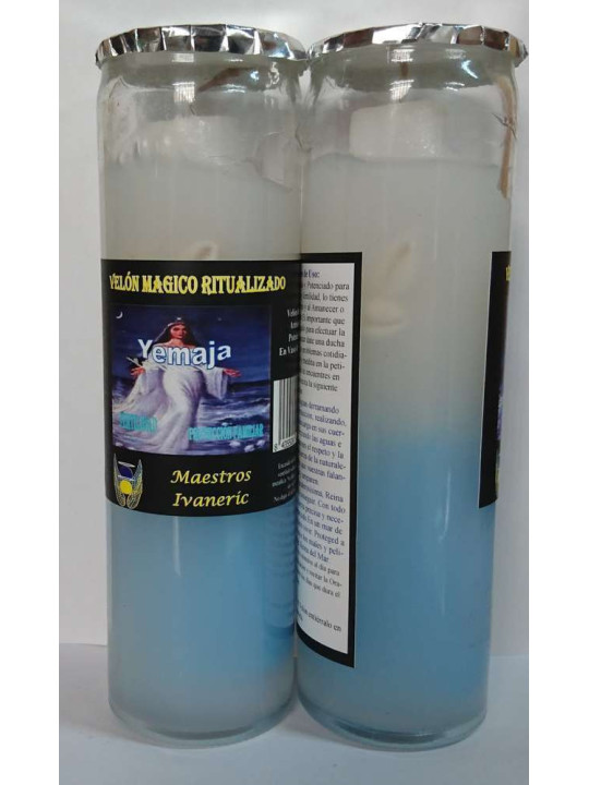 Velón Mágico de Gel, Yemaya, Fertilidad, Protección Familiar