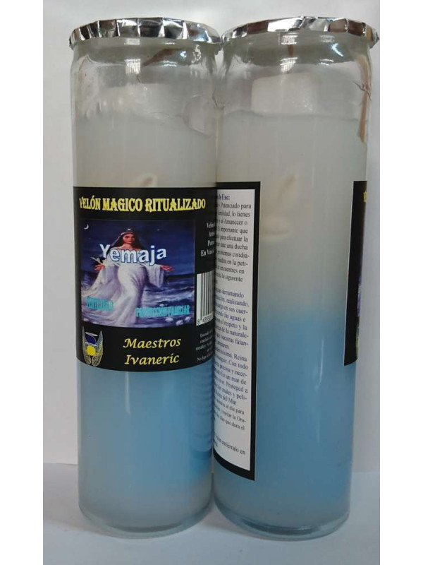 Velón Mágico de Gel, Yemaya, Fertilidad, Protección Familiar