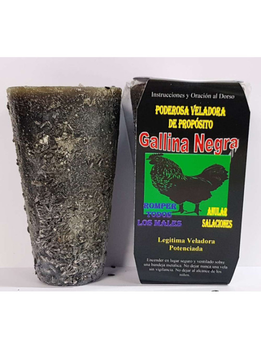 Veladora Especial de Petición Gallina Negra, Anular Salaciones