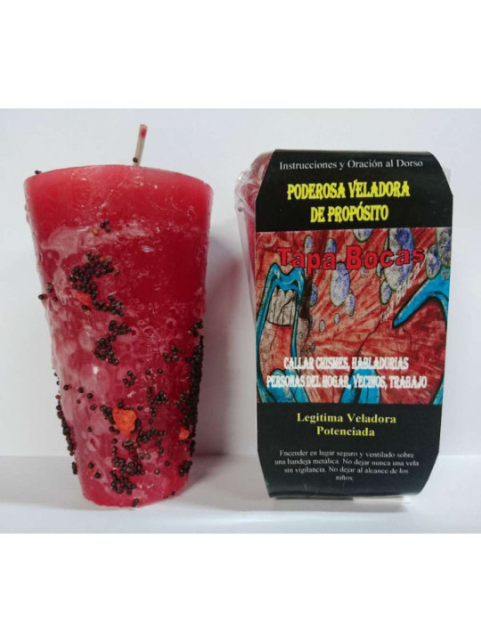 Veladora Especial de Petición Tapa bocas, Callar Chismes