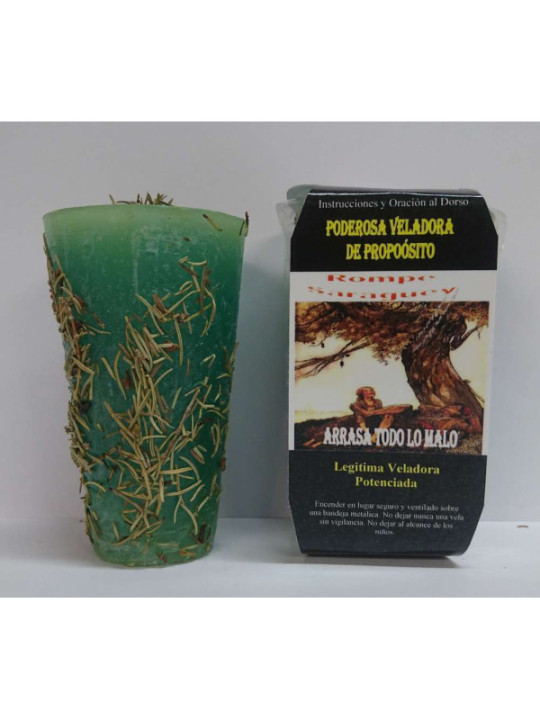 Veladora Especial de Petición Rompe Saraguey, Arrasa todo lo malo