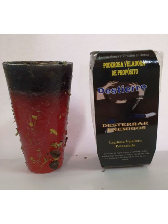 Veladora Especial de Petición Destierro, Desterrar Enemigos