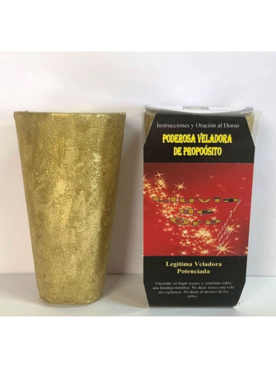 Veladora Especial de Petición Lluvia de Oro
