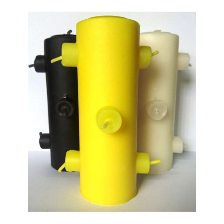 Velón 7 Mechas Tumba Trabajos Amarillo