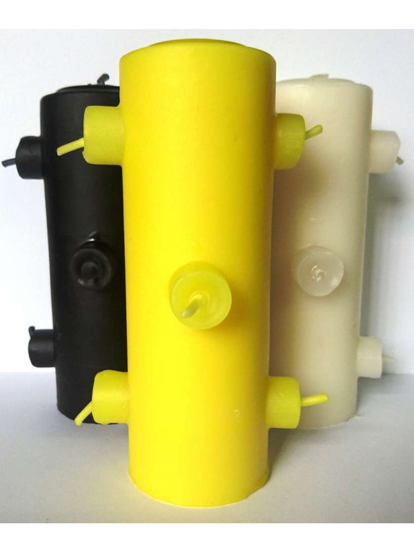 Velón 7 Mechas Tumba Trabajos Amarillo