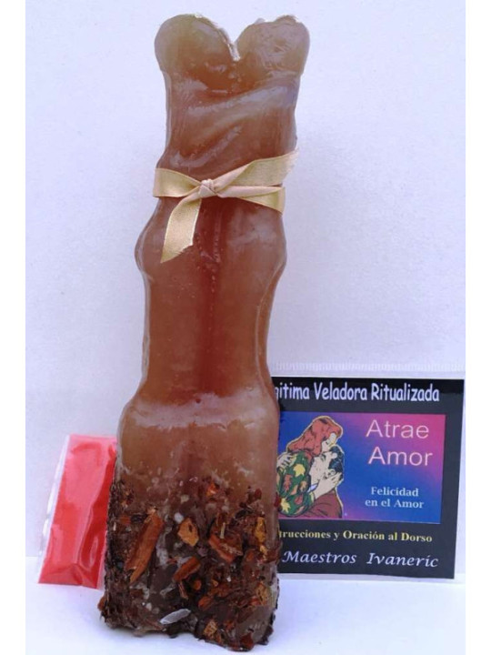 Legitima Veladora (mediana) 23cm Ritual de Atrae Amor