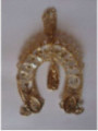 Amuleto Herradura de  Virgen Guadalupe. Protección Familiar 10x8 cm