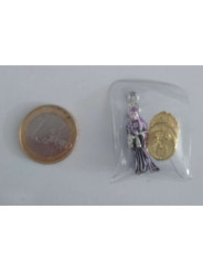 Amuleto Encapsulado Santa Muerte Morada, Fuerza y Poder