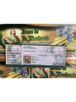 Amuleto Chequera de la Abundancia