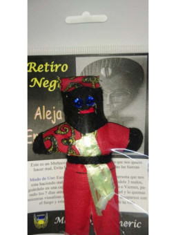 Amuleto Fetiche Retiro Negro, Alejar Enemigo