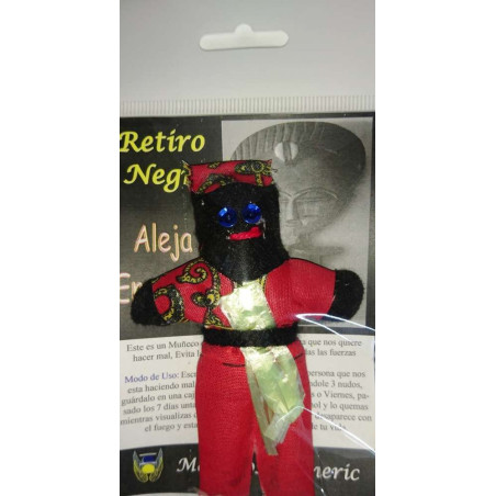 Amuleto Fetiche Retiro Negro, Alejar Enemigo