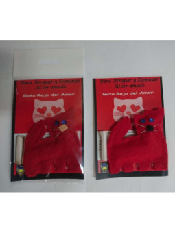 Amuleto Fetiche Gato Rojo, Atrapar y Dominar