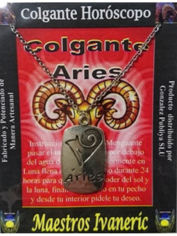 Colgante Artesano Metal Horóscopo Aries