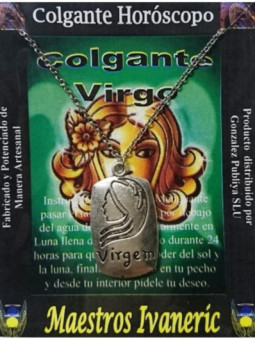 Colgante Artesano Metal Horóscopo Virgo