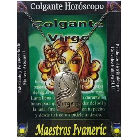 Colgante Artesano Metal Horóscopo Virgo