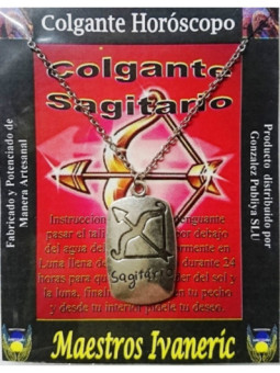 Colgante Artesano Metal Horóscopo Sagitario