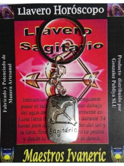 Llavero Artesano Metal Horóscopo Sagitario