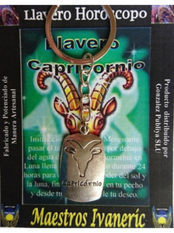 Llavero Artesano Metal Horóscopo Capricornio