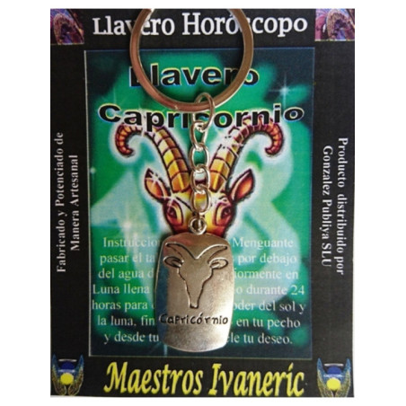 Llavero Artesano Metal Horóscopo Capricornio