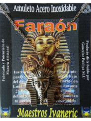 Talismán Artesano De Acero Inoxidable, Faraón, Protector de los Secretos