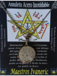 Talismán Artesano De Acero Inoxidable, Medalla Tetragramaton