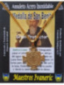 Talismán Artesano De Acero Inoxidable Dorado, San Benito