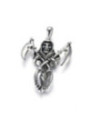 Talismán Artesano De Acero Inoxidable, Santa Muerte
