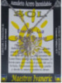 Talismán Artesano de Acero Inoxidable Sol. Energía, Luz