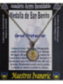 Medalla Pequeña De Acero Inoxidable, San Benito, Gran Protector