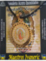 Talismán Grande Artesano De Acero Inoxidable, Virgen Guadalupe, 4,4 cm con Cordón