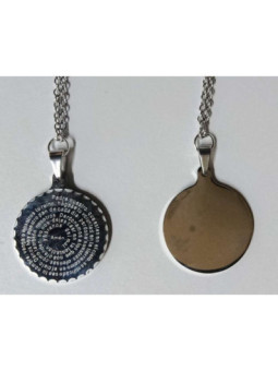 Talismán Artesano De Acero Inoxidable, Padre Nuestro