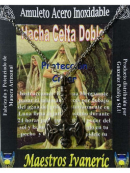 Talismán Artesano De Acero Inoxidable, Hacha Celta, Protección y Crear