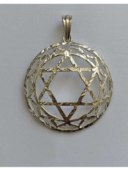 Símbolo de Metal Plateado del Cuarto Chakra