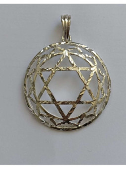 Símbolo de Metal Plateado del Cuarto Chakra