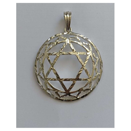 Símbolo de Metal Plateado del Cuarto Chakra