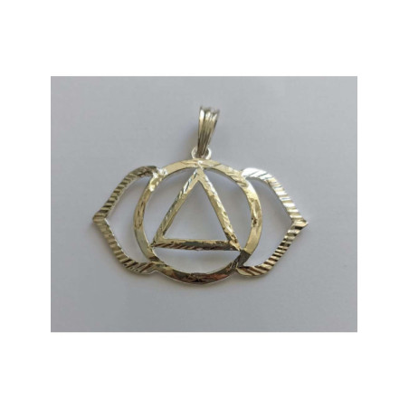Símbolo de Metal Plateado del Sexto Chakra
