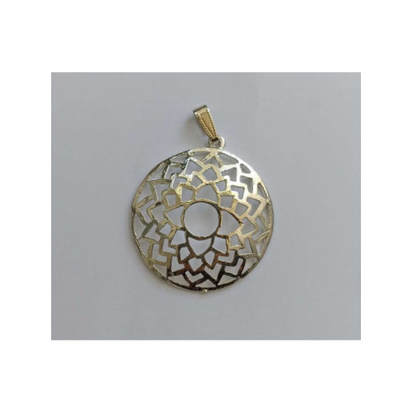 Símbolo de Metal Plateado del Séptimo Chakra