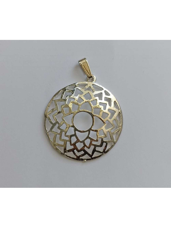 Símbolo de Metal Plateado del Séptimo Chakra
