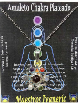 Amuleto Artesano Metal Plateado Estrella