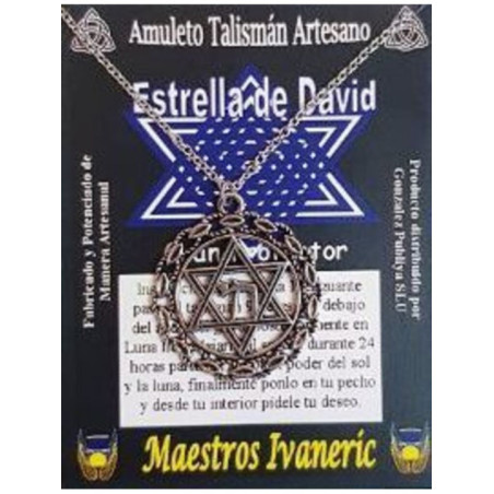 Talismán Artesano Estrella de David