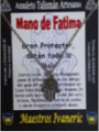 Talismán Artesano Mano de Fatima Pequeña, 2,1 x 1,5 cm