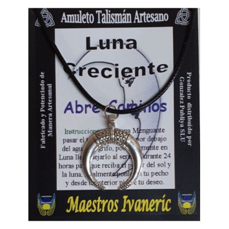 Talismán Artesano Luna Creciente