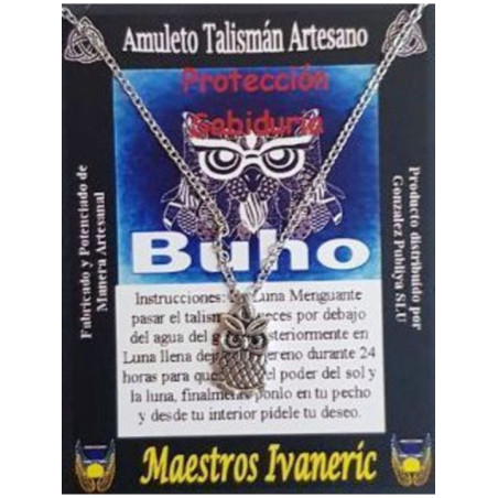 Talismán Artesano Buho