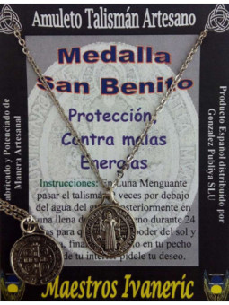 Talismán Artesano Medalla de San Benito