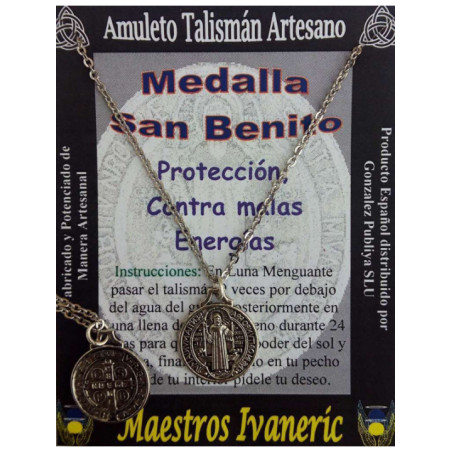 Talismán Artesano Medalla de San Benito