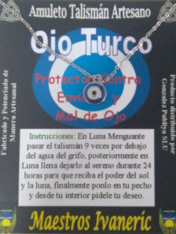 Talismán Artesano Ojo Turco, 1 cm Diámetro