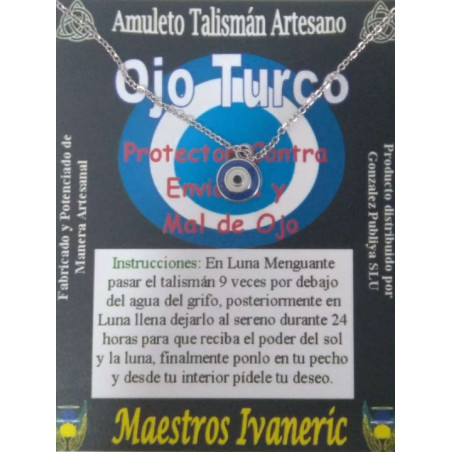 Talismán Artesano Ojo Turco, 1 cm Diámetro