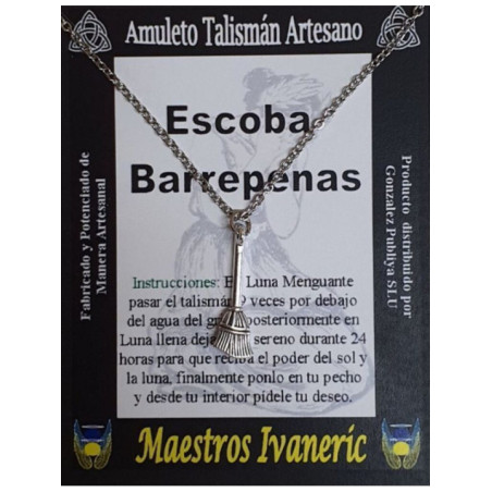 Talismán Artesano Escoba Barrepenas