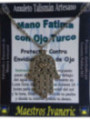 Talismán Artesano Mano de Fatima Calada con Ojo