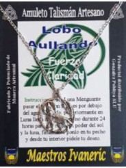 Talismán Artesano Lobo Aullando